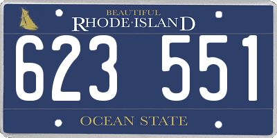 RI license plate 623551