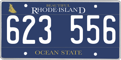 RI license plate 623556