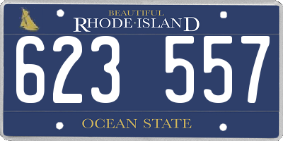 RI license plate 623557