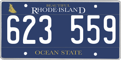 RI license plate 623559