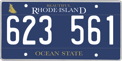 RI license plate 623561