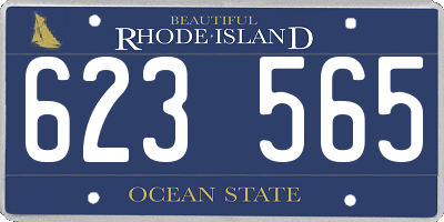 RI license plate 623565