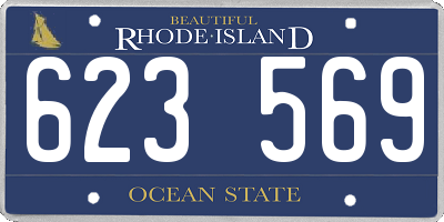 RI license plate 623569
