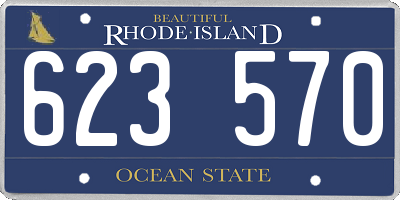 RI license plate 623570