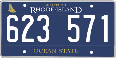 RI license plate 623571