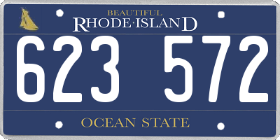 RI license plate 623572