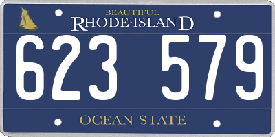 RI license plate 623579