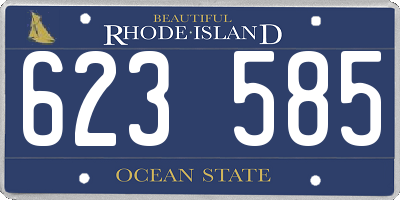 RI license plate 623585