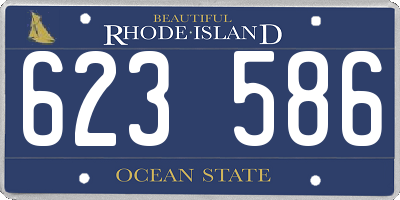RI license plate 623586
