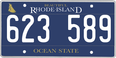 RI license plate 623589