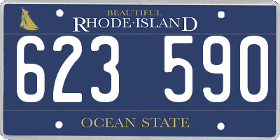 RI license plate 623590
