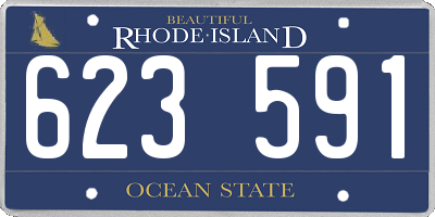 RI license plate 623591