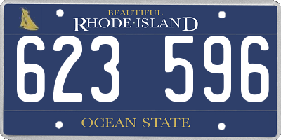RI license plate 623596