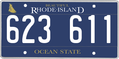 RI license plate 623611