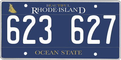 RI license plate 623627