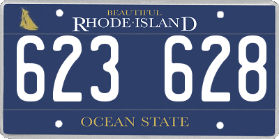 RI license plate 623628