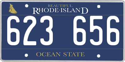 RI license plate 623656