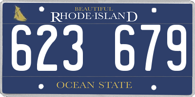 RI license plate 623679