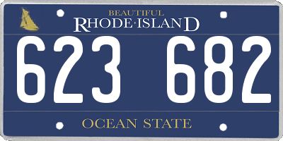 RI license plate 623682