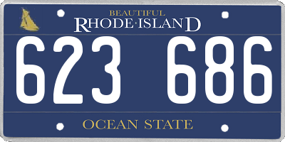 RI license plate 623686