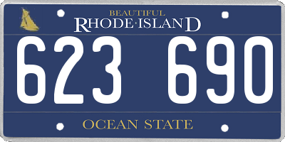 RI license plate 623690