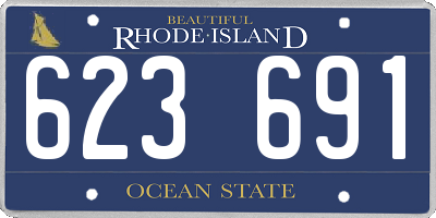 RI license plate 623691