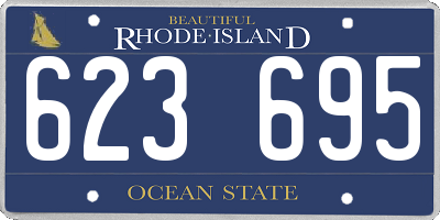 RI license plate 623695