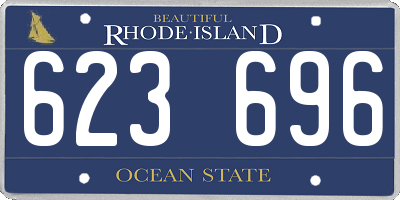 RI license plate 623696