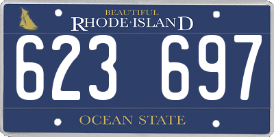 RI license plate 623697