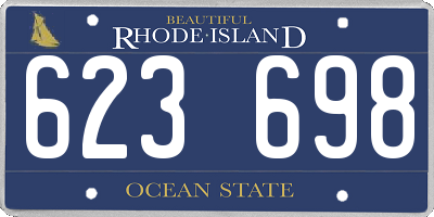 RI license plate 623698