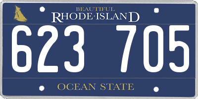 RI license plate 623705