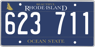 RI license plate 623711
