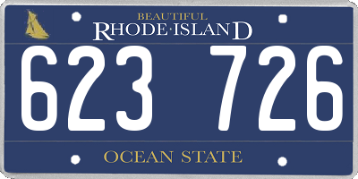 RI license plate 623726