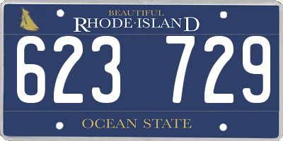 RI license plate 623729