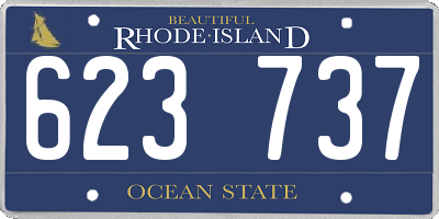 RI license plate 623737