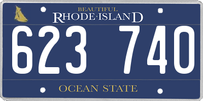 RI license plate 623740