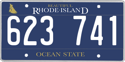 RI license plate 623741