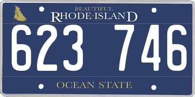 RI license plate 623746