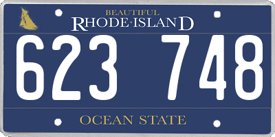 RI license plate 623748
