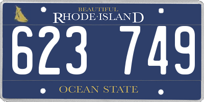 RI license plate 623749