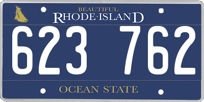 RI license plate 623762