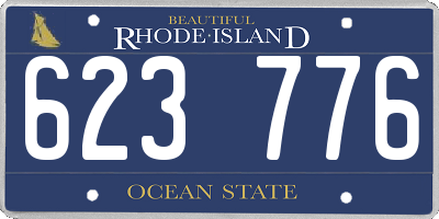 RI license plate 623776