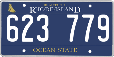 RI license plate 623779