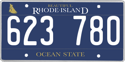 RI license plate 623780