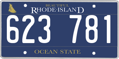 RI license plate 623781