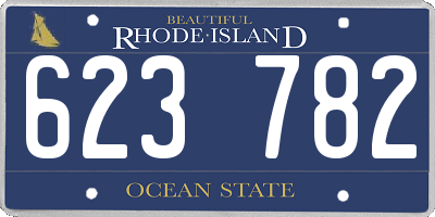 RI license plate 623782
