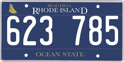 RI license plate 623785