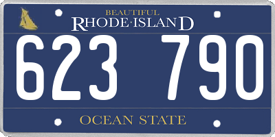 RI license plate 623790