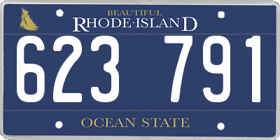 RI license plate 623791