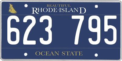 RI license plate 623795